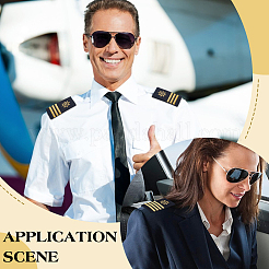 2 пара 2-х стилевых полиэстеровых погон штурмана&nbsp;DIY-BC0015-71C