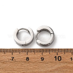 Серьги-кольца из нержавеющей стали 304 с кубическим цирконием&nbsp;EJEW-D331-11P