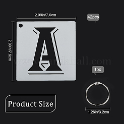 42шт 42 стиля трафарет для рисования домашних животных DIY-WH0349-16