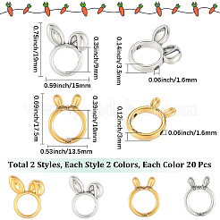 80шт. 4-х стилевая оправа из сплава&nbsp;FIND-SC0017-78