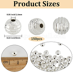 150 шт. латунные бусины с покрытием стойки KK-LT0001-01