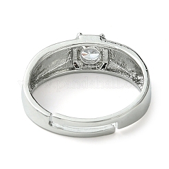 Кольцо Bass Micro Pave с кубическим цирконием&nbsp;RJEW-Z033-22B