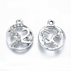 Подвески из сплава с УФ покрытием PALLOY-S181-013P-RS