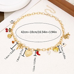 Эмалевые подвески в виде сердца FS-WG54D76-01