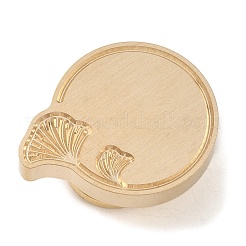 Латунные головки штампов с геометрической рамкой в виде листьев&nbsp;AJEW-H149-03G-03