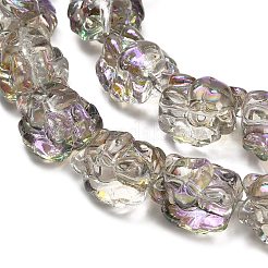 Гальванические стеклянные бусины&nbsp;EGLA-H110-01HR-04