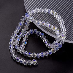 Гальванизируйте прозрачное стекло бисер нитей&nbsp;EGLA-YW0001-65A