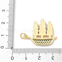 Латунь микропаве фианиты с подвесками из эмали&nbsp;KK-U062-33G