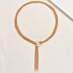 Геометрические многослойные железные длинные лариаты для женщин XV8039