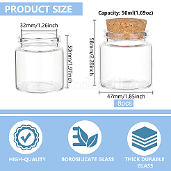 Пустая стеклянная бутылка&nbsp;AJEW-WH0470-43A