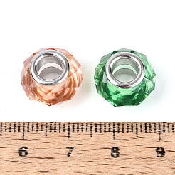 Прозрачного акрилового Европейский бисером&nbsp;GPDL-N006-01A-06