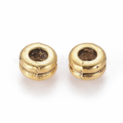 Сплавочные овальные бусины тибетского стиля &nbsp;X-TIBEB-N005-034AG-RS