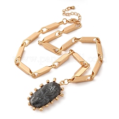 Ожерелья из железа и сплава для женщин&nbsp;NJEW-U046-05G