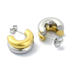 Ионное покрытие (ip) серьги-гвоздики из нержавеющей стали 304&nbsp;LS-EJEW-C071-03GP