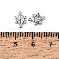 Шармы-соединители из латуни с микропаве из кубического циркония KK-L258-03A-P