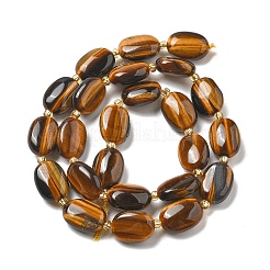 Природных тигровый глаз бисер нитей&nbsp;G-H005-A10-02