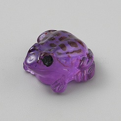 Украшения для выставки лягушек из светящейся смолы RESI-WH20018-001E