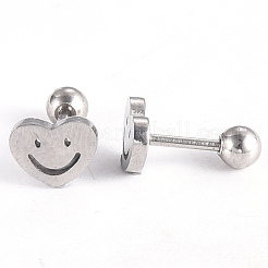 Серьги-штанги для хрящей из нержавеющей стали 201 EJEW-R147-25