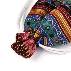 Сумки для хранения из хлопка и льна в этническом стиле ABAG-N008-7x9-B01