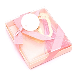 Железные закладки с кисточкой из полиэстера AJEW-WH0162-78B