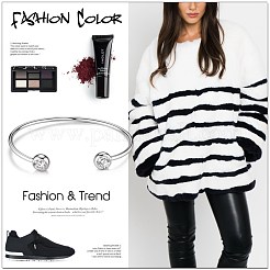 Латунный браслет-манжета с микропаве из кубического циркония ААА&nbsp;JB390B