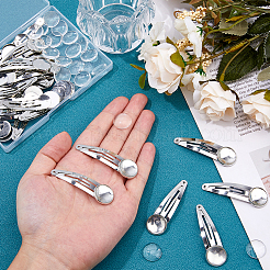 Наборы для изготовления заколок для волос с защелкой из железа своими руками DIY-FH0007-79