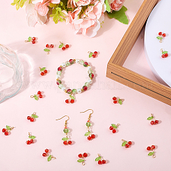 40 шт. подвески из вишневого стекла FIND-SC0016-51