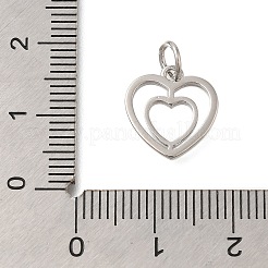 Подвески в форме сердца из латуни&nbsp;KK-I716-21A-P