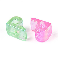 УФ-покрытие прозрачные акриловые европейские бусины OACR-M027-02P