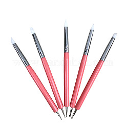 Силиконовые инструменты с двойной головкой для ногтей X-AJEW-L072-54B