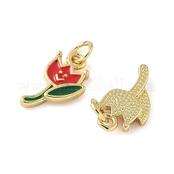 Латунь эмаль подвески&nbsp;KK-C110-17C-01G