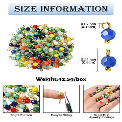 190 шт. подвески из непрозрачного стекла 19 цветов&nbsp;PALLOY-CJ00056