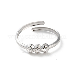 Кольца-манжеты из нержавеющей стали 304 со стразами RJEW-M171-17P