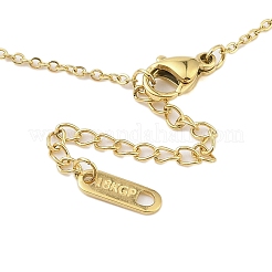 Ожерелья с подвеской-капелькой из нержавеющей стали 304&nbsp;LS-NJEW-N055-17G