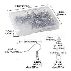 50 шт. французские крючки из нержавеющей стали 304 с катушкой и шариком STAS-YW0001-54
