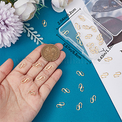 30 шт. латунные застежки-крючки KK-BBC0008-69