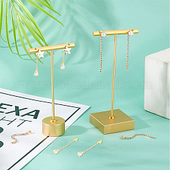 8 шт. 2 латунных гайки для ушей с кисточкой из хрустальных страз KK-SC0003-14