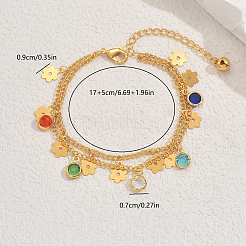 Латунные многорядные браслеты с цепочкой панциря BP9393