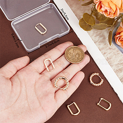 6шт 3 стиля латунные серьги-кольца EJEW-BBC0001-30