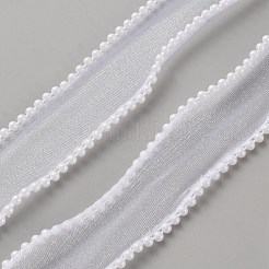 Лента из органзы длиной 5 м с пластиковыми жемчужными бусинами. OCOR-WH0091-58F