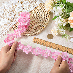2 ярд цветочной кружевной отделки из полиэстера&nbsp;OCOR-CY0002-69A