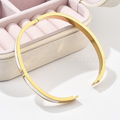 Браслеты из нержавеющей стали 304 со стразами для женщин BJEW-Z092-07G