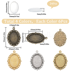 Набор для изготовления пустой овальной купольной подвески своими руками DIY-SC0023-72