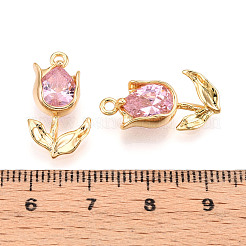 Латунные микро проложить кубического циркония подвески&nbsp;KK-N262-115C-G