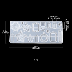 Подвесные силиконовые Молды смешанной Молды&nbsp;DIY-YW0006-74
