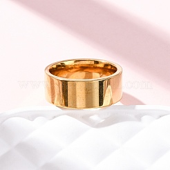 201 широкополосное кольцо из нержавеющей стали RJEW-K252-02E-G