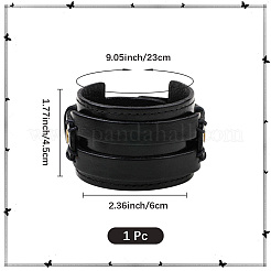 1шт. широкий шнур из воловьей кожи браслеты&nbsp;BJEW-CL0001-07A