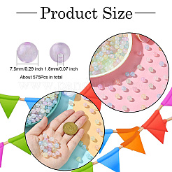 Прозрачные акриловые бусины OACR-CJC0014-01