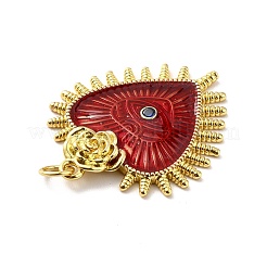 Подвески из латуни с эмалью в стойку&nbsp;KK-M230-27G