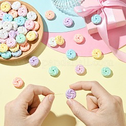 160шт 8 цвета непрозрачные акриловые бусины&nbsp;PACR-CJ0001-44